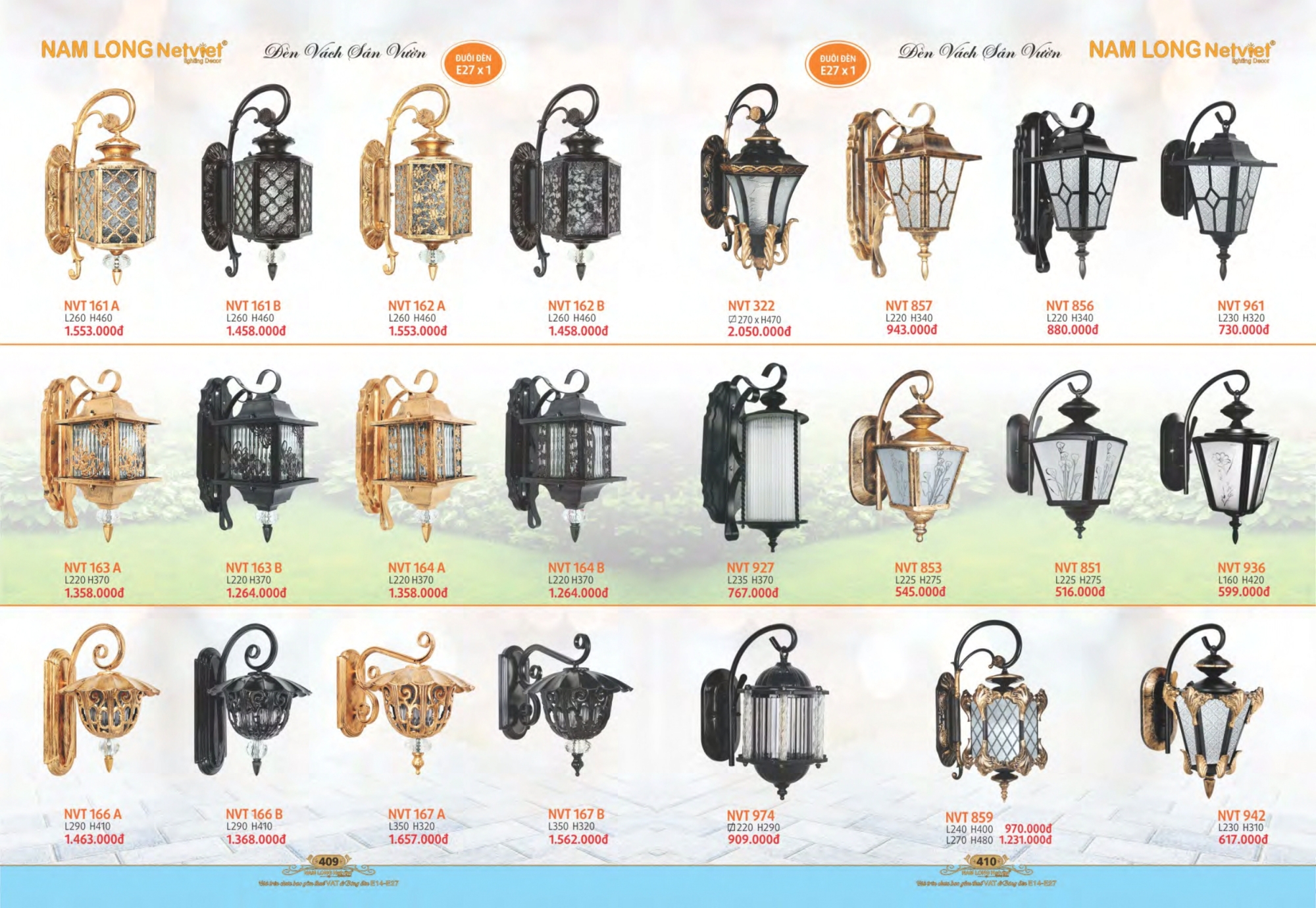 Bảng giá đèn trang trí Nam Long